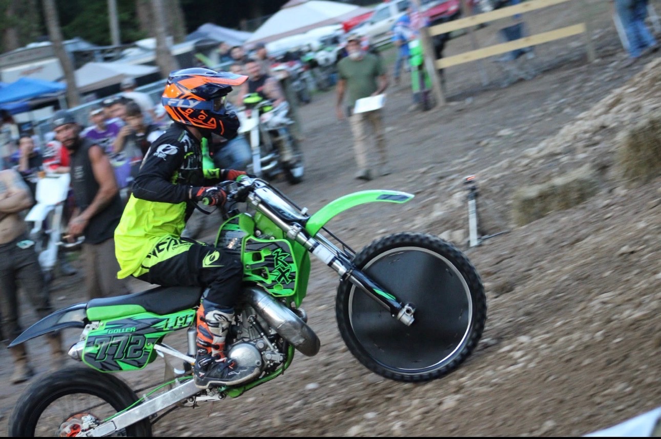 Rider competing at Moonshine Hillclimb